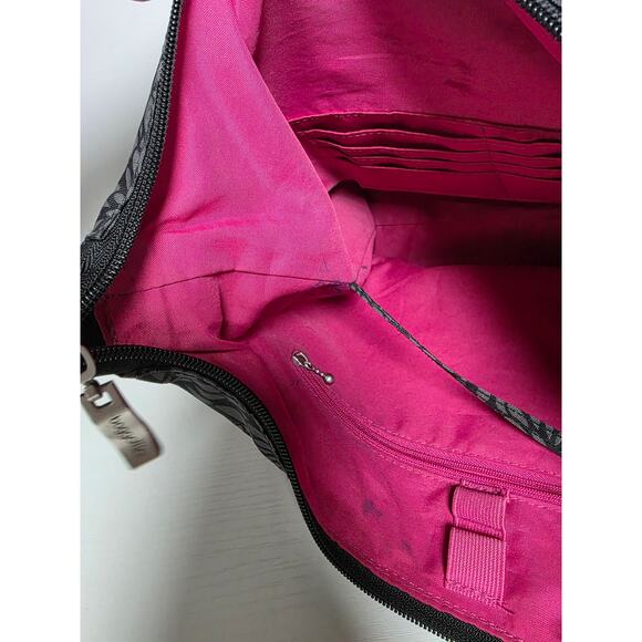 Baggallini Modern Classic Everywhere Midnight Blossom Crossbody Bag Purse Pink - Picture 6 of 11